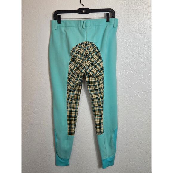 Buckwild Breeches Horse Riding Pants Women's Medium Turquoise Equestrian Stretch - Picture 4 of 9